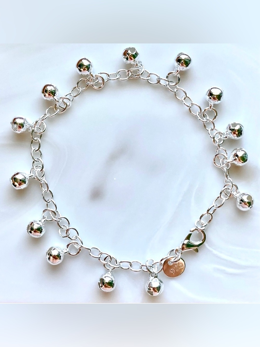 Belo Charm Anklet or bracelet- Silver - Picture 2 of 3
